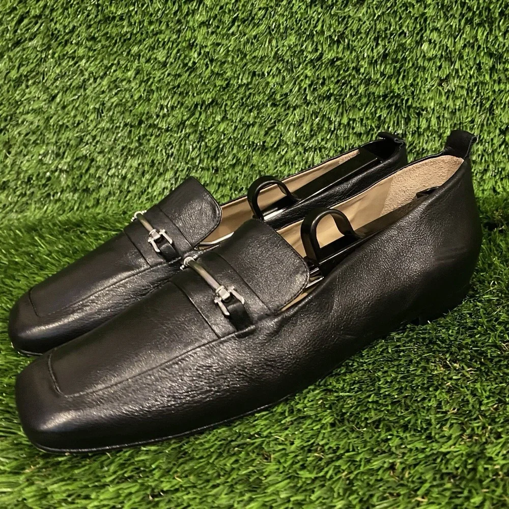 Able Local + Global 9.5 Women's Black Loafer Driving Shoes Business Brazil Nice!